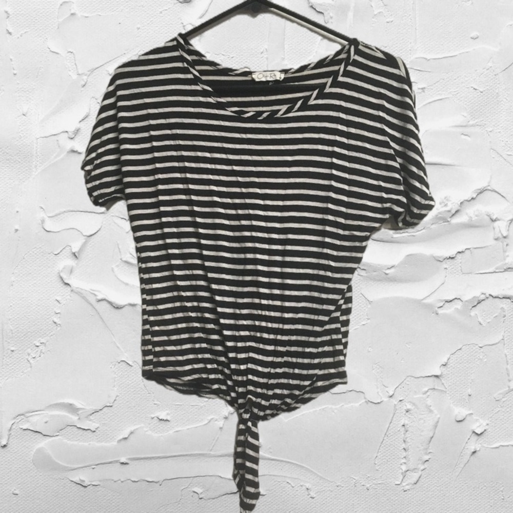 Olivia Rae front tie shirt